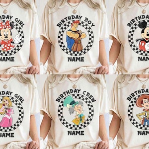 Disney Birthday Family Custom Shirt, Disney Birthday Boy Girl, Disney Birthday Squad, Mickey & Friends Birthday Trip Tee, Best Birthday Ever