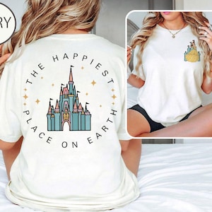 The Happiest Place One Earth Comfort Colors Shirt, Magical Castle Shirt, Mickey Castle Shirt, Disney Vacation Shirt, Magical Kingdom Shirt