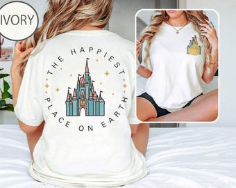 The Happiest Place One Earth Comfort Colors Shirt, Magical Castle Shirt, Mickey Castle Shirt, Disney Vacation Shirt, Magical Kingdom Shirt
