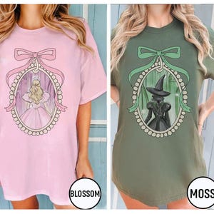 Personalized Coquette Wicked Movie Inspired Comfort Colors Shirt, Changed For Good Shirt, Wizard Of Oz Shirt,  Wicked Birthday Gifts