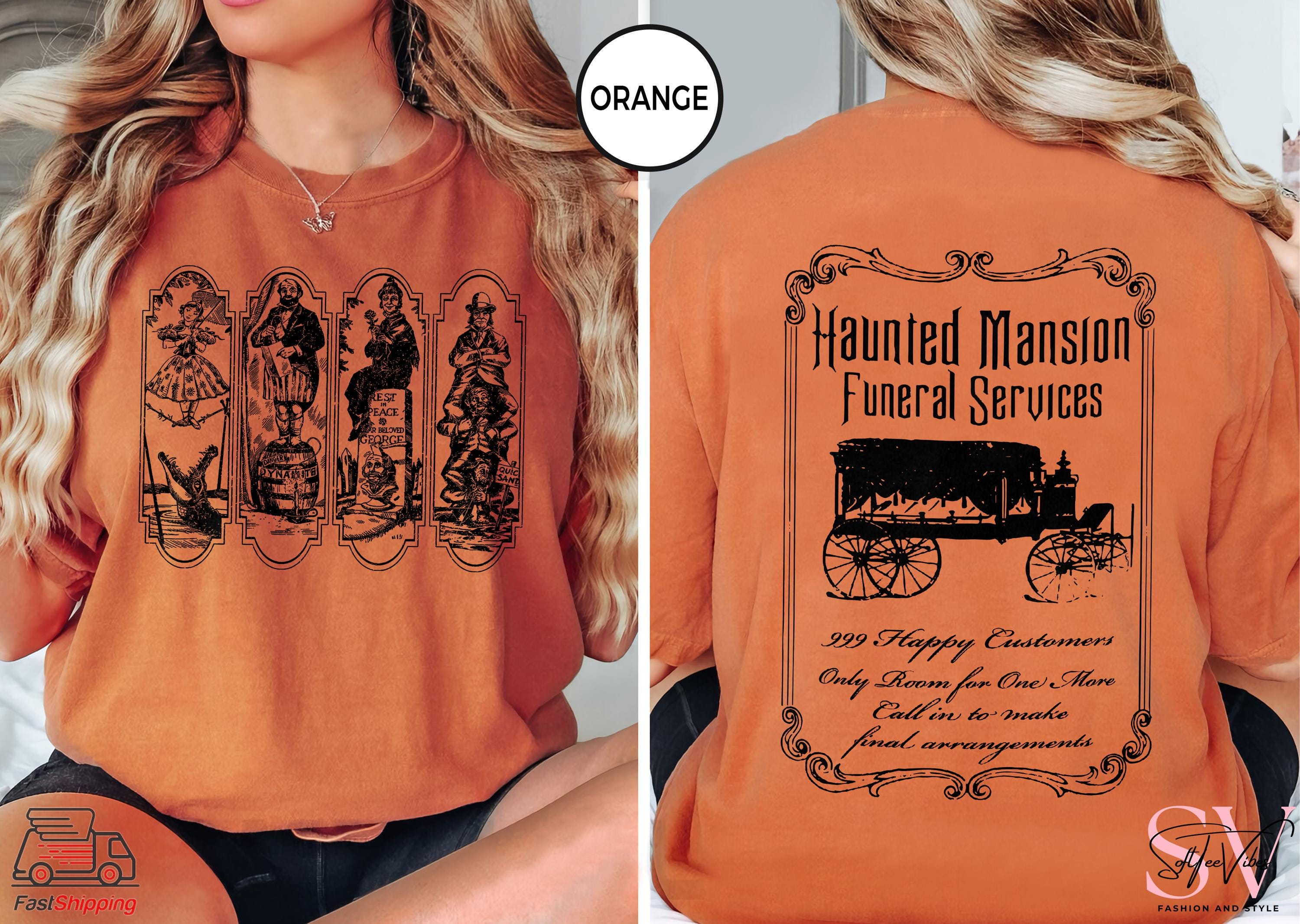 Vintage the Haunted Mansion Stretching Room Sketch Shirt, Disney