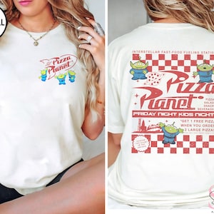 Pizza Planet Toy Story 2 Sided Shirt, Disney Toy Story Aliens Shirt, Pizza Planet Tee, Toy Story Family Shirts, Disney Girl Trip, Disneyland