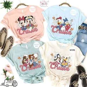 Mickey and Friends Disney Cruisin Shirt, Disney Cruise Shirt, Disney Family Cruise Trip 2025, Chip and Dale Cruise, Disney Wish Dream Magic