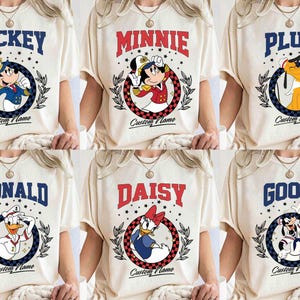 Anpassen aller Charaktere Disney Cruise Shirts, Mickey & Friends Family Cruise Trip Tee, Let&#39;s Cruise, Disney Wish Dream Magic Wonder Fantasy