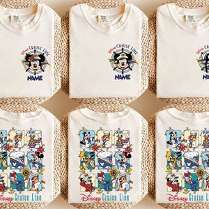 Disney Mickey And Friends Cruise Line Custom Shirts,  Disney Cruise Line, Disney Family Trip Shirt, Cruise Birthday Shirts, Cruise Squad Tee