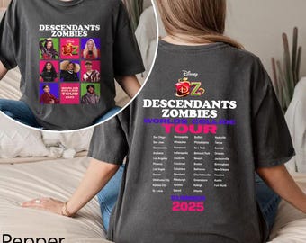Descendants Zombies Worlds Collide Tour Matching Shirt, Disney the
