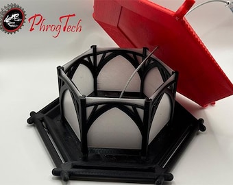 Small Bird Feeder – Durable ABS Plastic, 3 Cup Capacity, Easy-Clean with Removable Windows