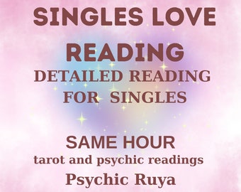 Liebeslesung für Singles - Ex, Beziehungen und Tarot-Lesung-Same Hour Reading