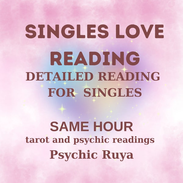 Liebeslesung für Singles - Ex, Beziehungen und Tarot-Lesung-Same Hour Reading