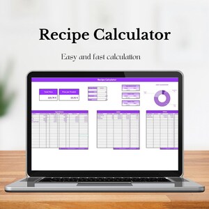 Receptencalculator I Taartcalculator I Prijscalculator EXCEL tabel I DE/ENG