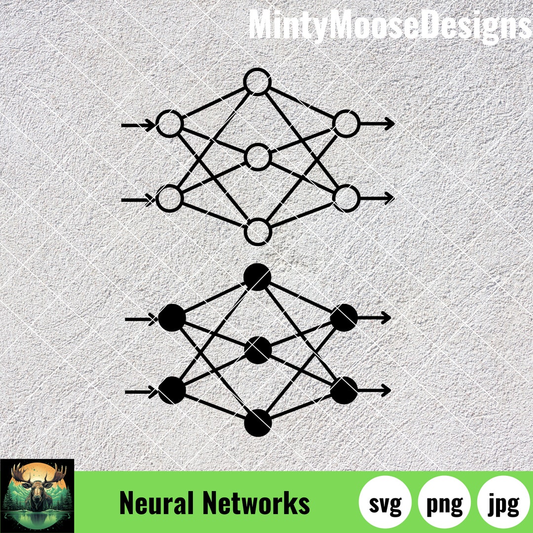 Neural Networks SVG, JPG, PNG, Neural Network Diagram, Icon, Graphic ...