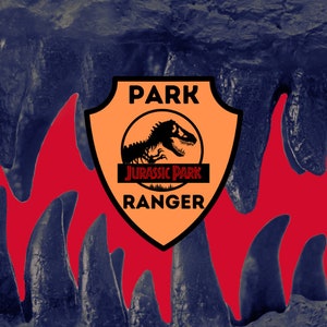 Jurassic Park Ranger Badge - Jurassic Park Ranger - Dinosaur Security - Tourist Park - Sticker