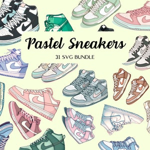 31 Hypebeast Sneakerhead Dripping Sneaker Art SVG Print, Unique Home Decor for Sneaker Lovers, Art Print Gift