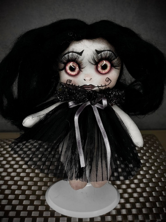 Katie GRUNGE DOLL タートルロング　ホワイト・ブラック　フリー Katie GRUNGE DOLL タートルロング ホワイト・ブラック フリー