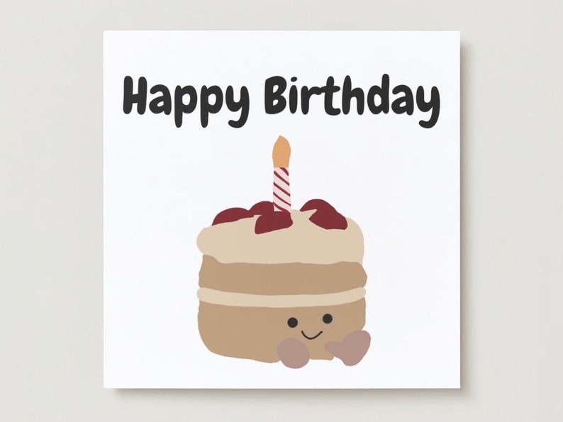 JellyCat Birthday card Bild 1