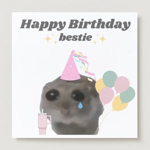 Hamster meme Tik Tok card