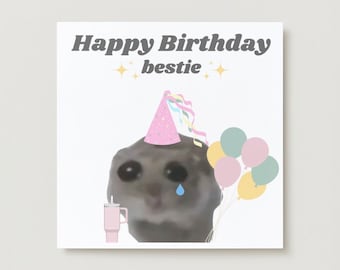 Hamster meme Tik Tok card