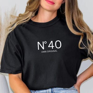 40th birthday gift shirt, birthday present, girlfriend gift T-shirt, gifts for women, sister gift, 1986 vintage image 1