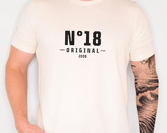 Geschenk zum 18 Geburtstag Shirt, Geburtstagsgeschenk, Geschenk Freundin T-Shirt, Geschenke für Männer, Schwester Geschenk, 2008 vintage,