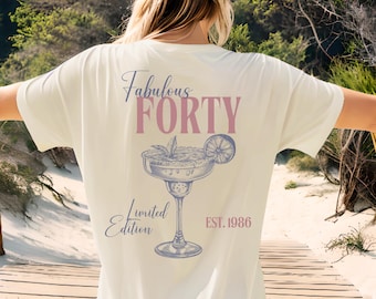 Personalized 40th birthday gift, birthday present, gift for girlfriend, sister, 40th birthday, mom 1986 woman