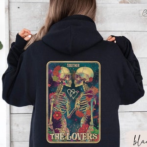Die Liebenden Tarot-Karte Pullover oder Hoodie, Alchemie, Tarot Shirt, Paar Geschenk,spirituelle Shirt, Partner Hoodie, Jahrestag Geschenk