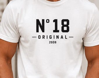 18th birthday gift shirt, birthday present, gift for boyfriend t-shirt, gifts for men, brother gift, 2008 vintage