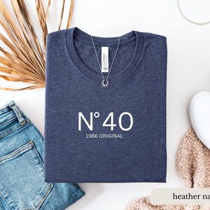 40th birthday gift shirt, birthday present, girlfriend gift T-shirt, gifts for women, sister gift, 1986 vintage image 4