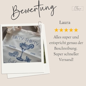 Dirty 30th Birthday Personalized Bag Shopping Bag, Birthday Gift, Birthday Present, Jute Bag, Pouch, 1995 Gift image 5