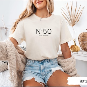 50th birthday gift shirt, birthday present, girlfriend gift T-shirt, gifts for women, sister gift, 1976 vintage Natural