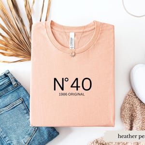 40th birthday gift shirt, birthday present, girlfriend gift T-shirt, gifts for women, sister gift, 1986 vintage image 6