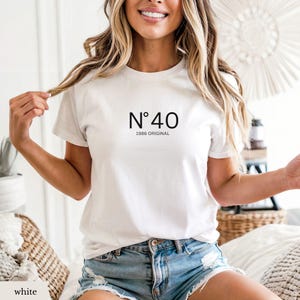 Geschenk zum 40 Geburtstag Shirt, Geburtstagsgeschenk, Geschenk Freundin T-Shirt, Geschenke für Frauen, Schwester Geschenk, 1986 vintage,