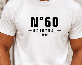 Gift for 60th birthday shirt, birthday present, gift for girlfriend T-shirt, gifts for men, sister gift, 1966 vintage