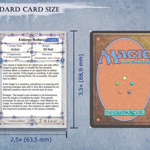 Enlarge Spell Dnd 5e Wizard Spell Cards / Printable Fillable PDF / Spellbook Bundle ...