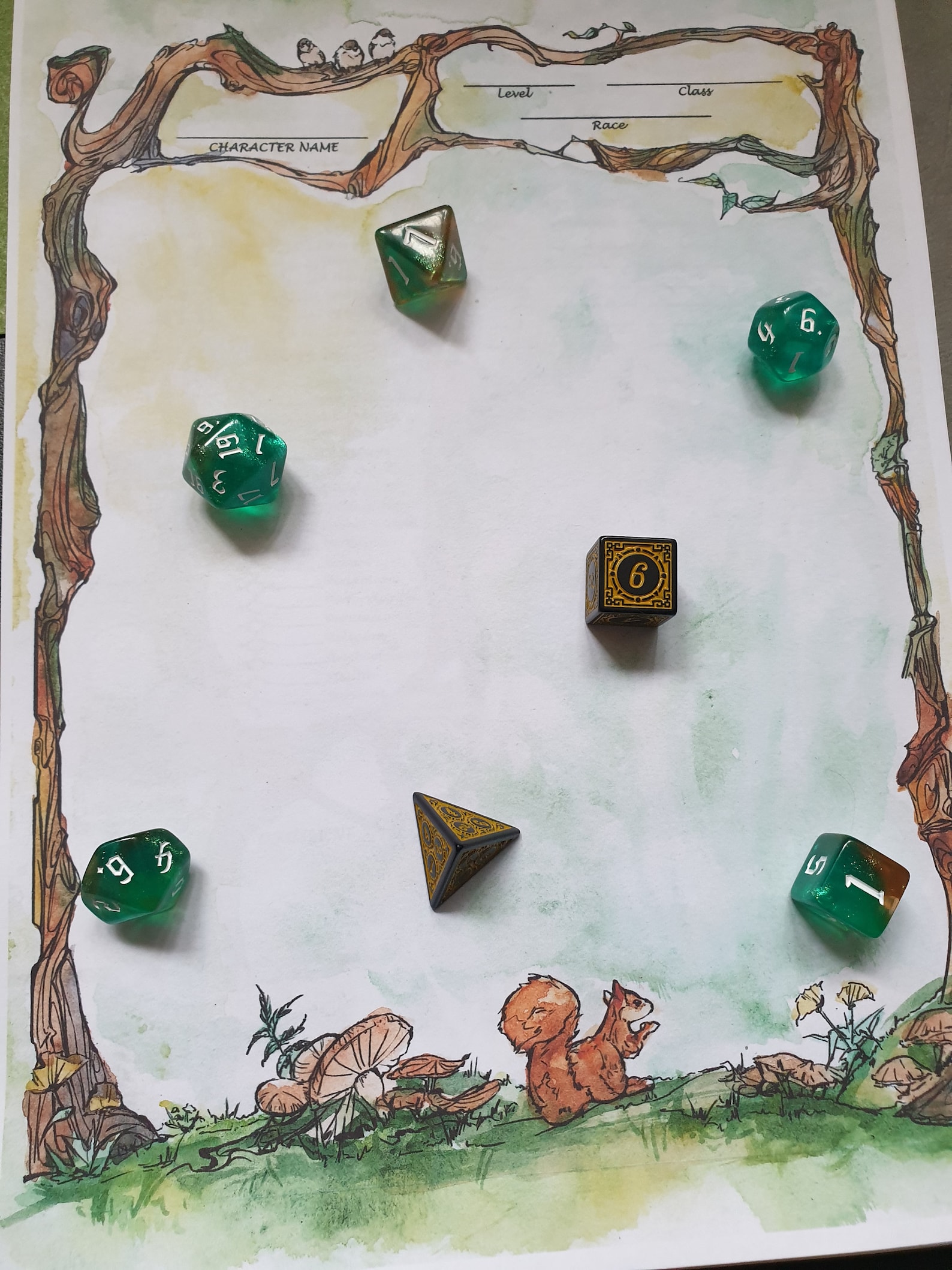 Dnd 5e Druid Character Sheet / Fillable PDF Digital Download / Dungeon ...