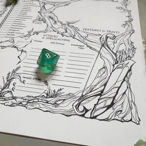 Dnd 5e Ranger Character Sheet / Printable Fillable PDF / Dungeon and ...