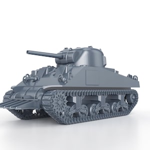 WWII US Sherman M4 Rhino - 1/100 15mm 1/87 Ho 1/72 20mm 1/56 28mm 1/48 1/35 scale miniatures figures model wargame