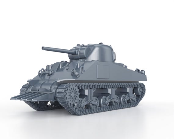 第二次世界大戦 アメリカ軍 シャーマン M4 ライノ - 1/100 15mm 1/87