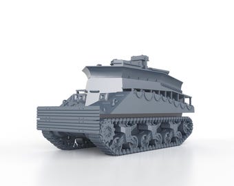 WWII Britse Sherman BARV M4A2 1/100 15mm 1/87 Ho 1/72 20mm 1/56 28mm miniaturen cijfers model wargame