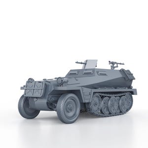WWII GERMAN SdKfz 250/1 Leichter Schützenpanzerwagen 1/100 15mm 1/87 Ho 1/72 20mm 1/56 28mm miniatures figures model wargame