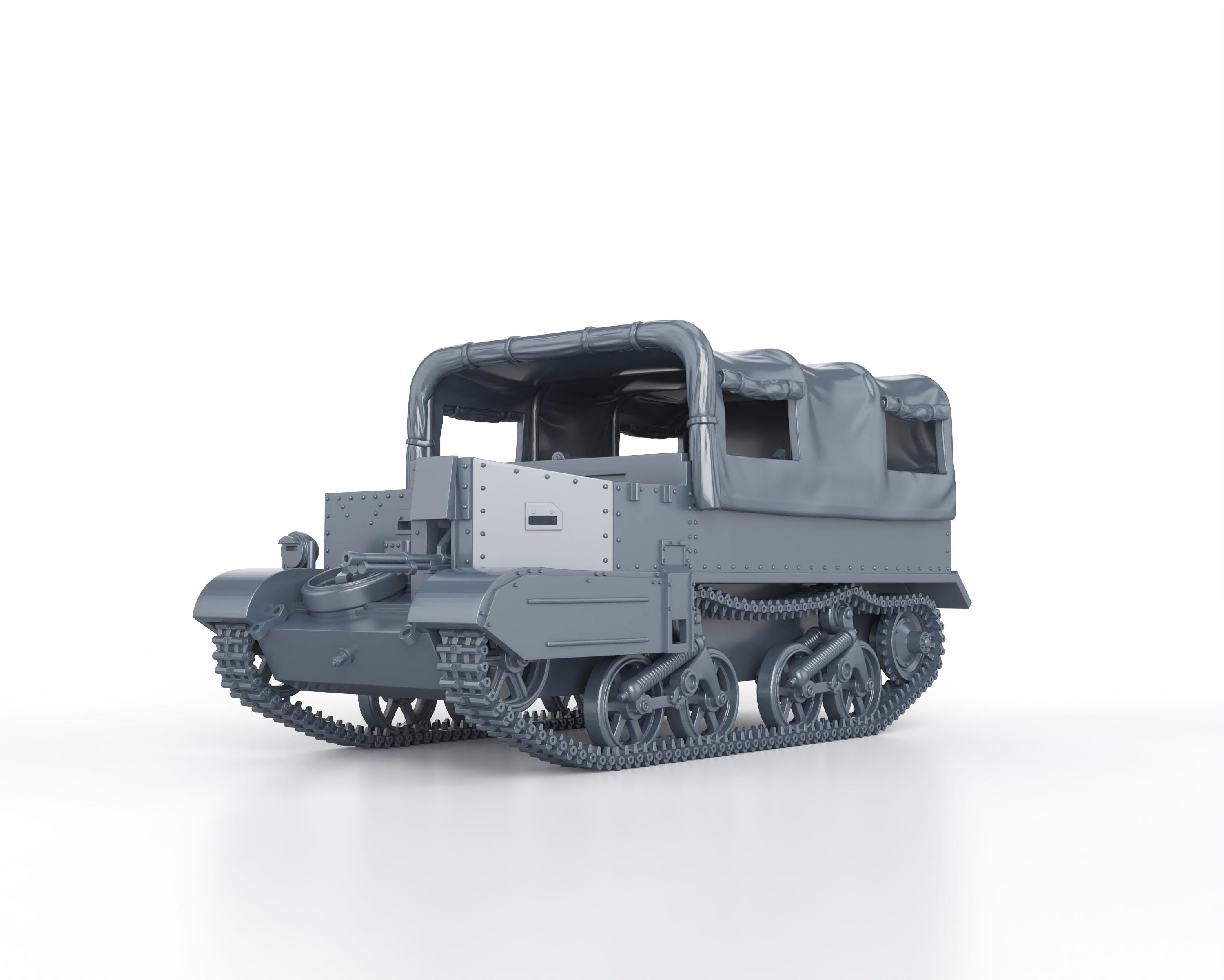Miniature Windsor Carrier Canadien WWII (sans Bâche) - Impression 3D Résine, échelles 1/48 à 1/100