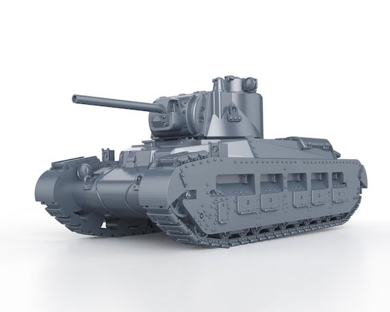 第二次世界大戦 ソ連 マチルダ II Zis-5 76mm砲搭載 - 1/100 15mm 1/87
