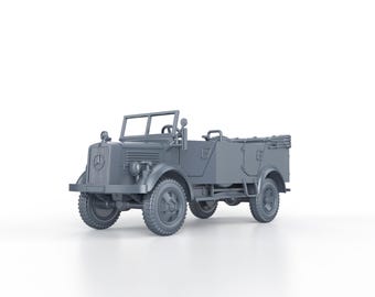 SECONDA GUERRA MONDIALE TEDESCA - Mercedes Benz L1500A (Kfz 70) (senza telo) - 1/100 15mm 1/87 Ho 1/72 20mm 1/56 28mm miniature figure modello wargame