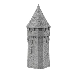 Straight Tower Straight Tower Roof compatible - Greendale Grimdale HO gauge N gauge h0 1/87 1/144 1/100 15mm 12mm 18mm epic scale Wargaming