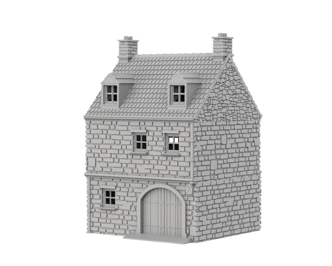MAISON DE VILLAGE BOUTIQUE - R - 3D Terrain FOW Bolt Action WARGAME