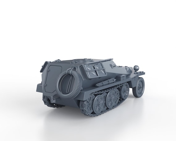 Modèle 3D SDKFZ 253 Beobachtungskraftwagen Allemand WWII - Échelles 1/56 à 1/100 - Résine - Neuf