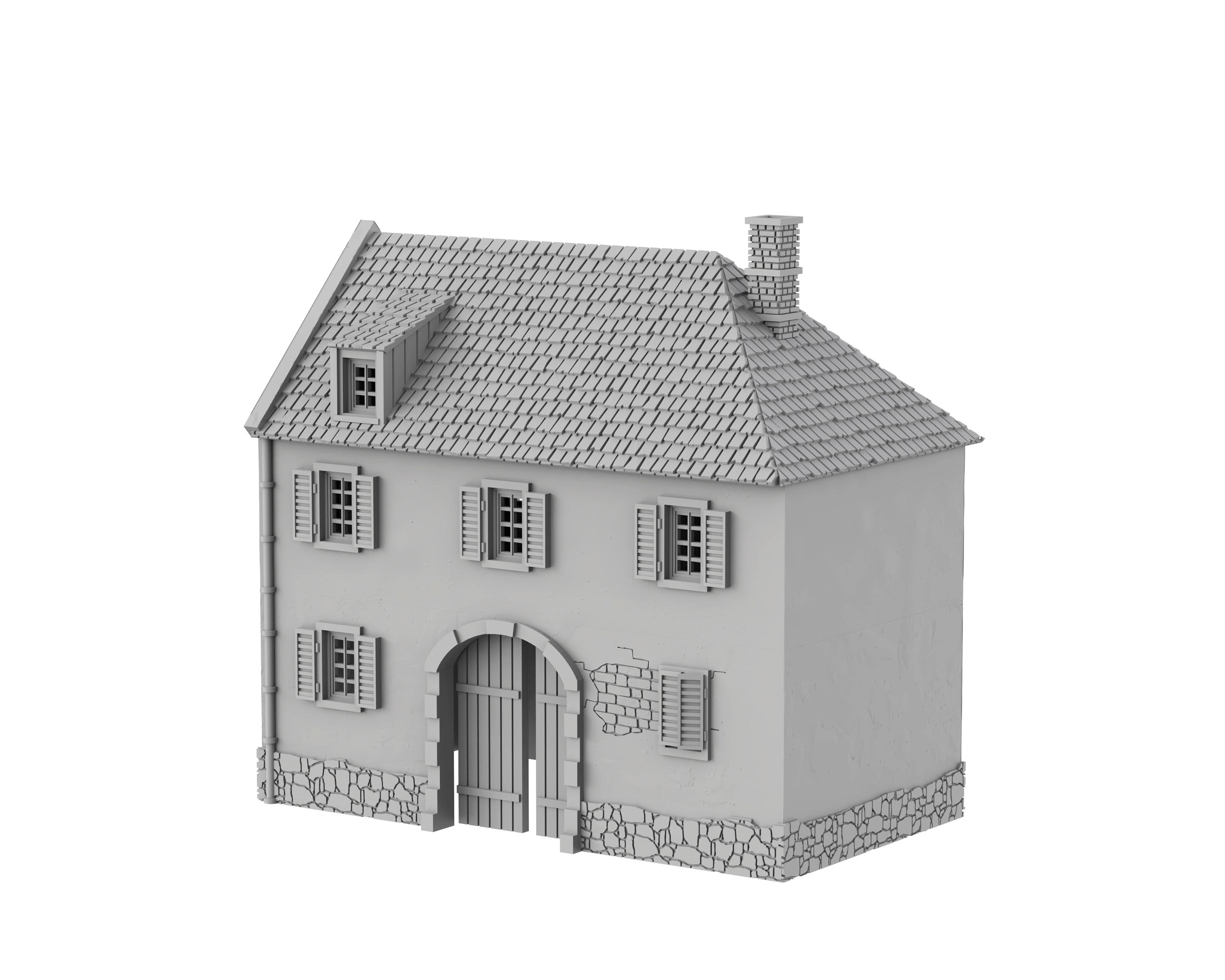 Télécharger fichier STL Maison 6 - Wargame médiéval à Napoléon • Objet