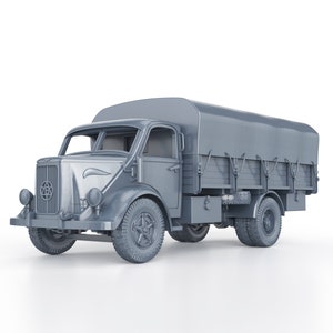 WWII ITALIAN - medium truck bianchi miles (canopy) - 1/100 15mm 1/87 Ho 1/72 20mm 1/56 28mm 1/48 miniatures figures scale model wargame