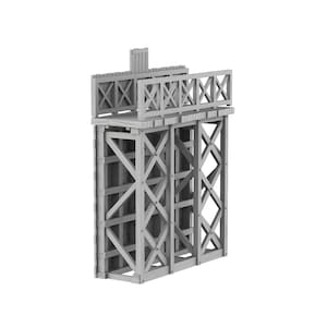 Straight Wall (wood) - Roman Fortified Marching Camp - Wargame SPQR Hail Caesar Gangs or Rome 1/56 28mm 20mm 1/72 15mm 1/100 3D Saga