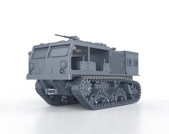WWII USA - M19 TANK TRANSPORTER solid - 3D printed scale