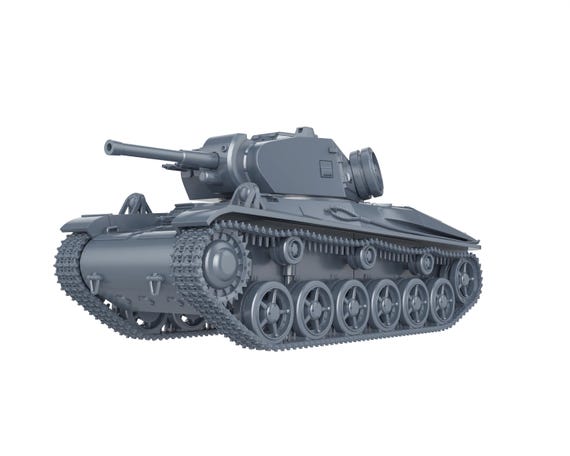 Modèle 3D Imprimé - Pansarvarskanonvagn Suédois WWII - Échelles 1/48 à 1/87